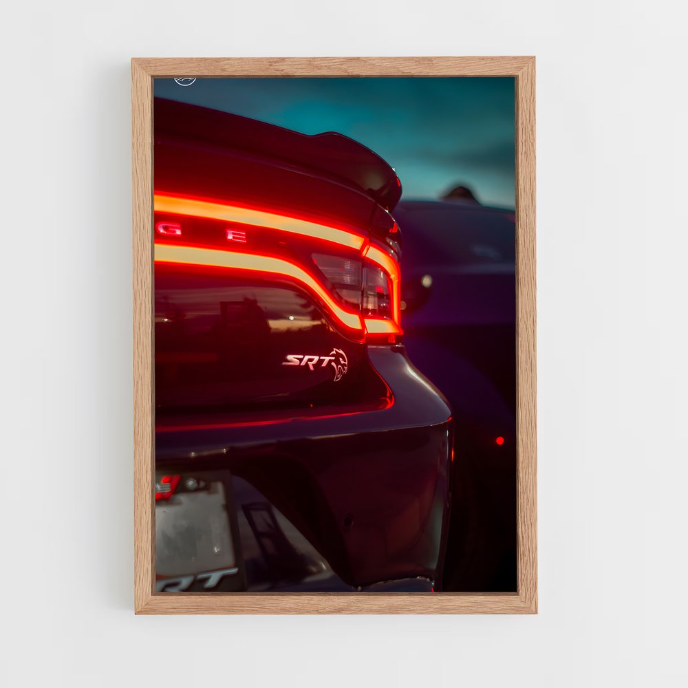 Poster Hellcat en Action – affiche Dodge (vue 4)